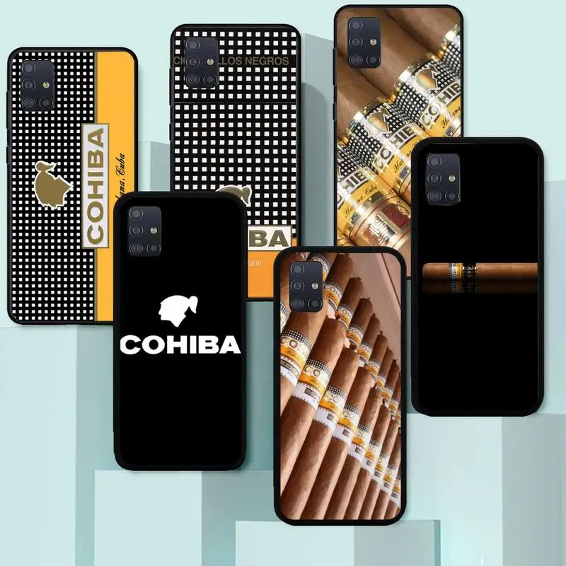 

Cohiba Habanos Cigar pattern Phone Case For samsung Galaxy J6 J7 J8 prime note 8 9 10 20 lite plus pro ultra Cover
