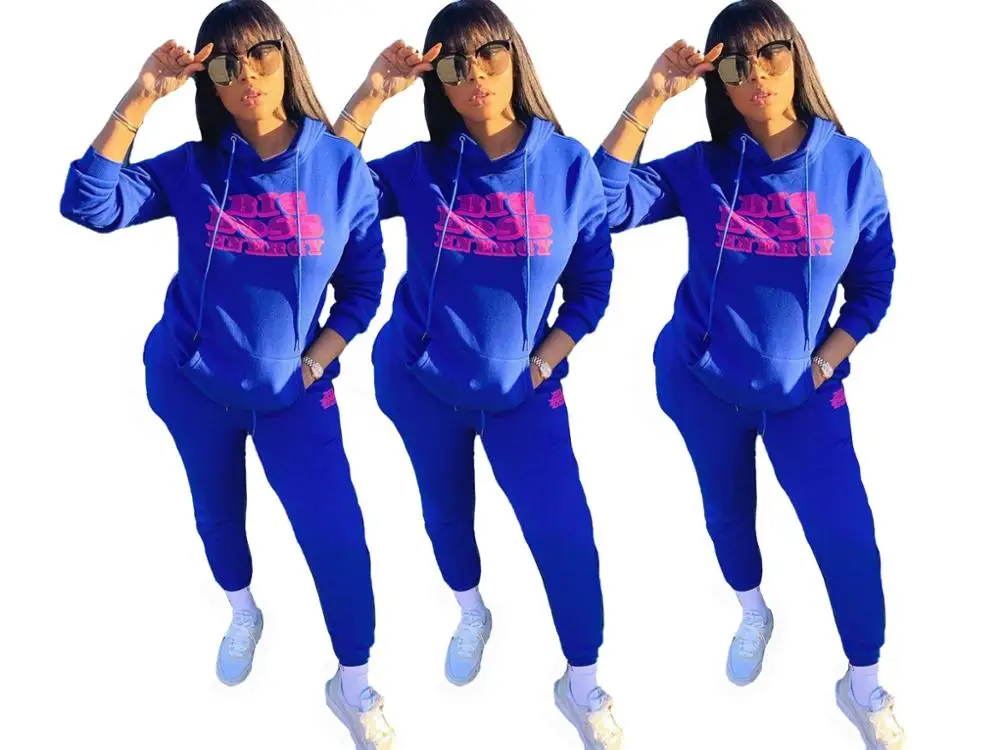 

Sexy letter print two-piece sweater hat women's clothing 2020 women's clothing knitted suit women's clothes