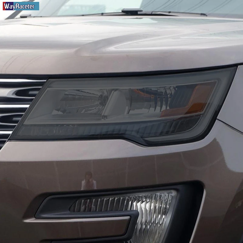Защитная пленка для фар автомобиля Прозрачная черная наклейка из ТПУ Ford Explorer 2016