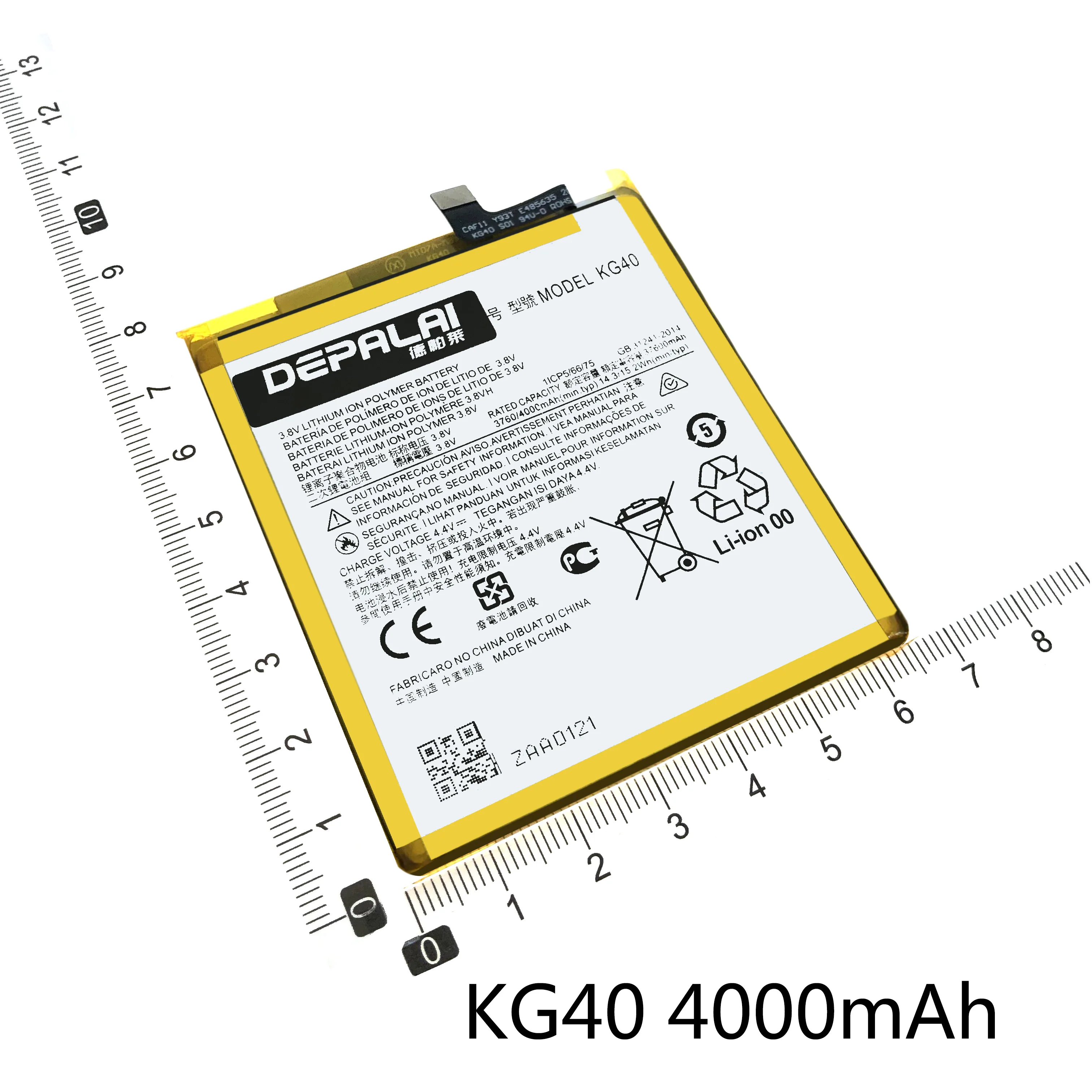 kd40 kg40 kr40 ks40 kz40 4000mah for motorol moto kd40 g8 plus one action xt2013 vision xt1970 mobile phone battery li polymer free global shipping