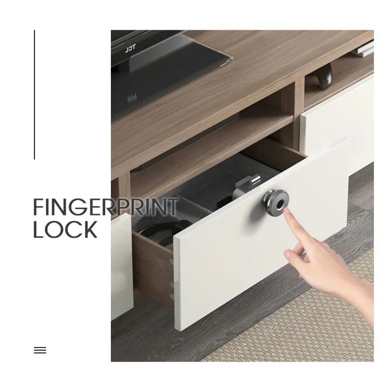 smart aluminum alloy electronic fingerprint drawer lock suitable for wardrobe shoes cabinet office drawer fingerprint lock free global shipping