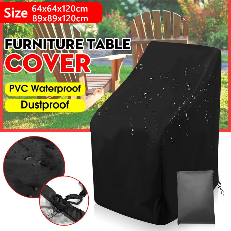 

Stacked Chair Cover Outdoor Garden Patio Furniture Protector Waterproof Dustproof Organizer