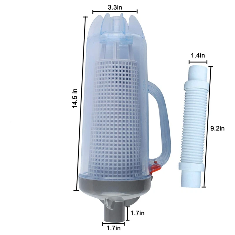 

Suction Pot Mesh Clear Swimming Pool Leaf Filter Net Vacuum Cleaner Cleaning Machine Detachable Basket Aquarium