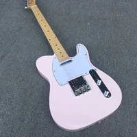tl electric guitar mahogany body maple neck maple fingerboard pink gloss finish can be customized