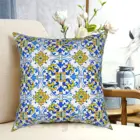 Наволочка для подушки Azulejos, винтажная, мягкая, с принтом, подушка DIY