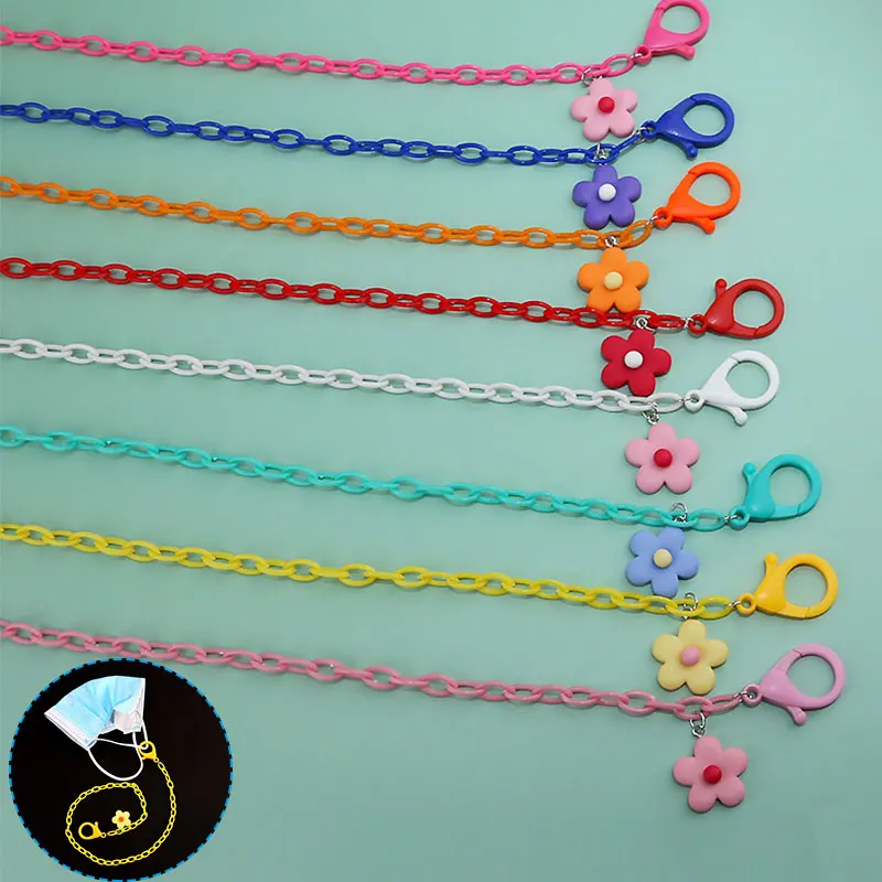 

Color Mask Chain Eyeglass Chain Anti-drop Sun Flower Mask Chain Candy Color Eyeglass Chain Acrylic Chain Sun Flower