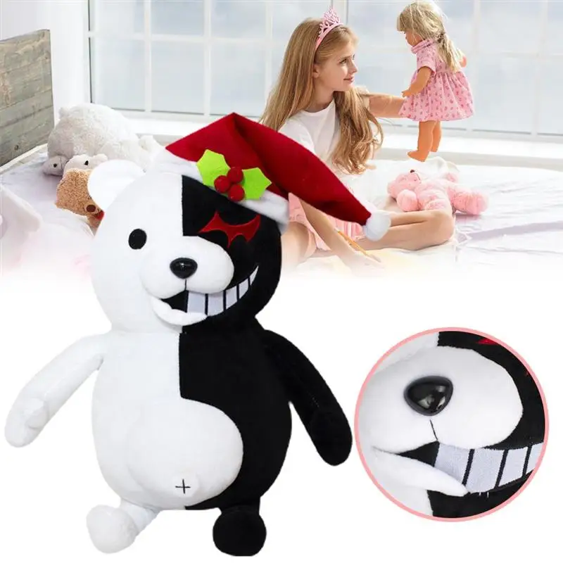 Новинка Монокума из Супер данганронпа 2 черно-белый медведь плюшевая игрушка