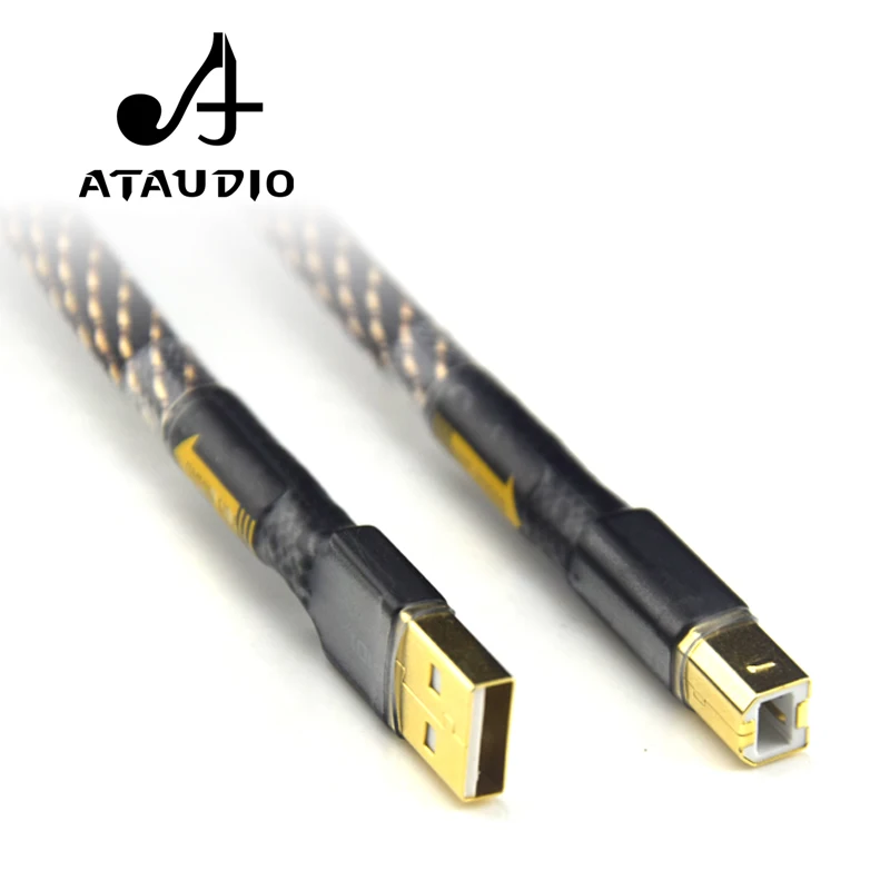 ATAUDIO Hifi USB-кабель высокого качества тип A к Тип B Дата-кабель для DAC E30 D90 A90 |