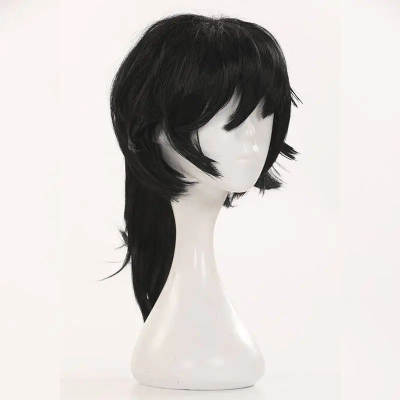 Tomioka Giyuu wig Костюм демона: Kimetsu No Yaiba; костюм для косплея; Kamado Tanjirou; костюмы томиоки гиюу агатсума зенитсу; накидки; пальто; костюмы; Kochou Shinobu - Цвет: Tomioka Giyuu wig