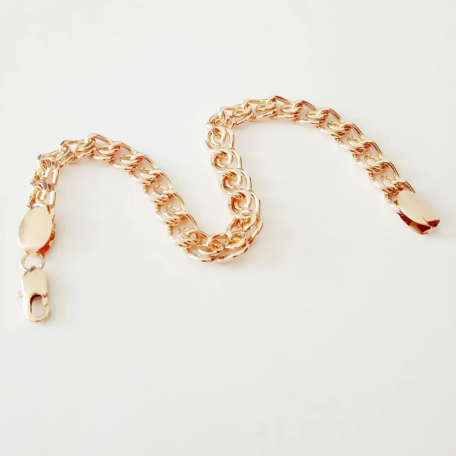 Роскошный элегантный браслет из розового золота модные мужские браслеты с