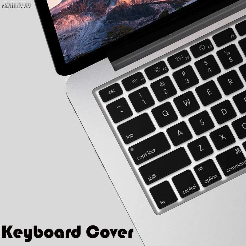 

ЕС и США английская клавиатура защитная пленка для Macbook Air 13 2018 A1932 Клавиатура чехол-накладка Водонепроницаемый пыле Защитная пленка для ноу...