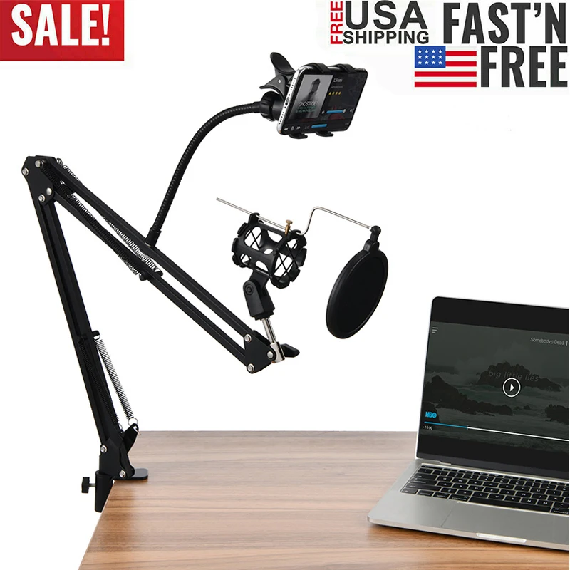 Подставка для микрофона подставка держатель стола подвеска ножничный зажим