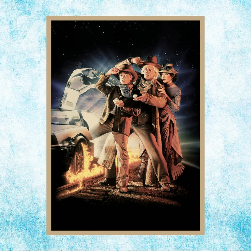 Back To The Future 1 2 3 Hot Movie Art Canvas Print Poster For Room Decor Bar Decoration-001 | Дом и сад