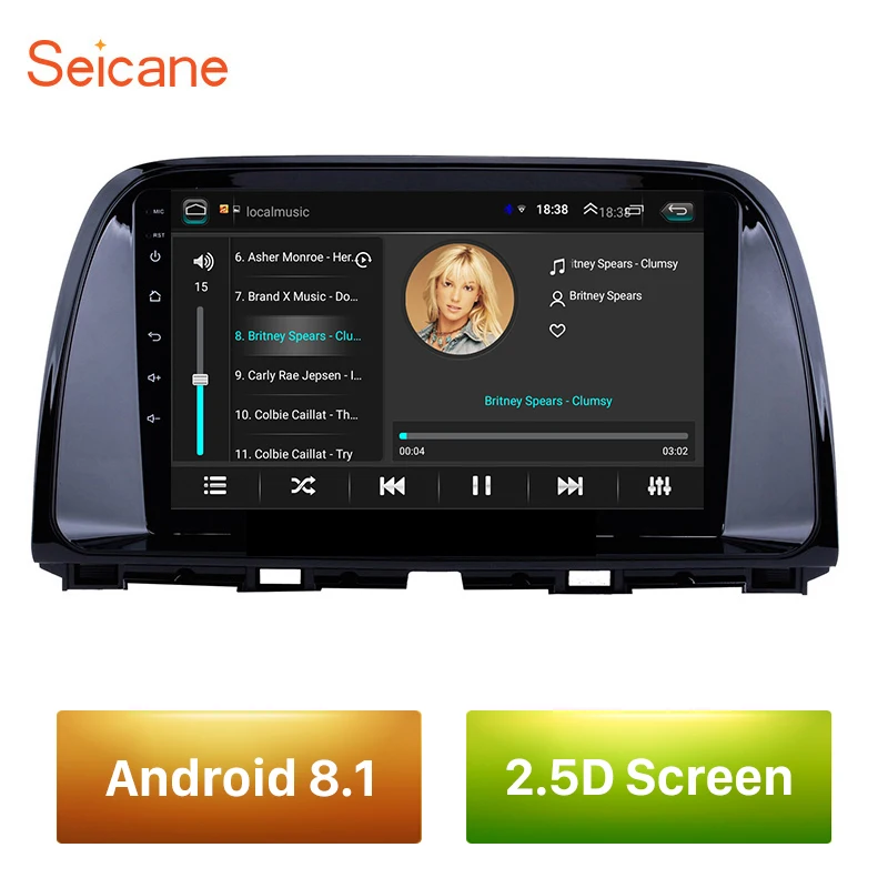 Автомобильный мультимедийный плеер Seicane Android 2Din GPS Navi Радио для 2012 2016 Mazda CX 5 cx5 cx