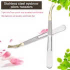 Лидер продаж, щипцы для бровей, щипцы для бровей, инструмент для макияжа, зажим для налокотника, зажим для ресниц из нержавеющей стали, профессиональный зажим для выщипывания бровей