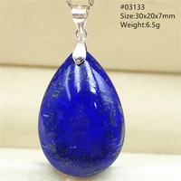 natural blue lapis lazuli pendant jewelry women men water drop beads pendant gemstone necklace lapis pendant aaaaa