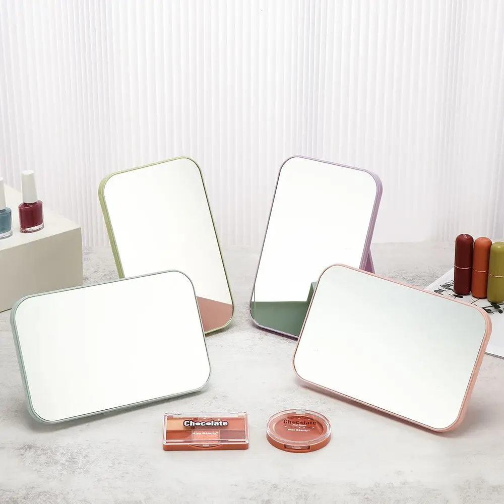 

Women/Girls Beauty Desktop Decor Large Desktop Square Mirrors Folding Makeup Mirror Cosmetic Mirror Portable