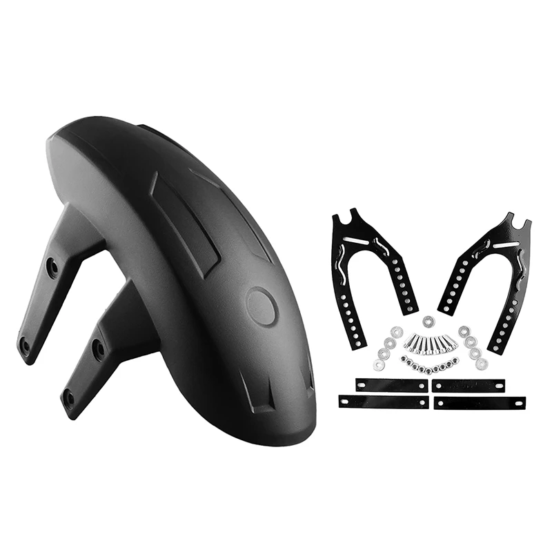 

Universal Black Motorcycle Rear Wheel for Fender Splash Guard Rear Wheel Cover Splash Guard Mudguard with Bracket