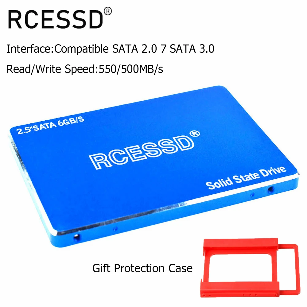 SSD накопитель RCESSD 2 5 дюйма 64 ГБ 120 128 240 256 360 гб 480 512 960 1 ТБ|Внутренние твердотельные