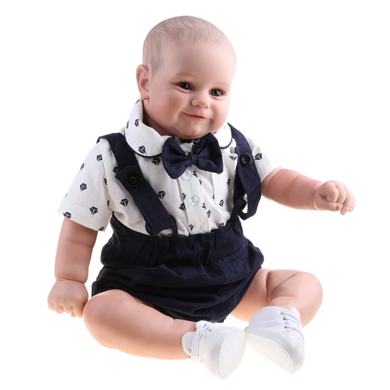 

11XE 24 inch/60 cm Reborn Toy Gift for Kids & Babies Realistic Looking Newborn Baby Dolls Interactive Doll with Hat