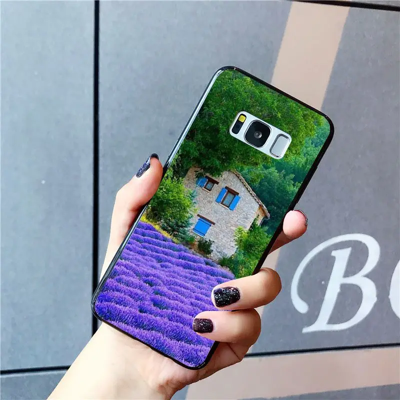 Простой Лавандовый чехол для телефона Babaite с фиолетовыми цветами Samsung Galaxy S10E S7 Edge