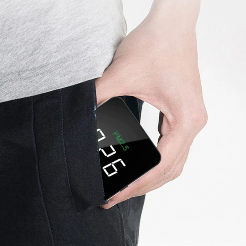 

Portable Indoor Air Quality Detector Formaldehyde Filter TVOC HCHO Real Time Data Accurate Tester with OLED Screen