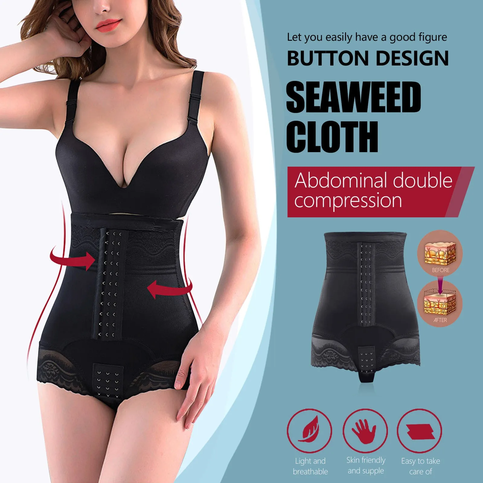 

High Waist Abdomen Control Panties Shorts Thigh Slim Girdle Panties Women Shaper Bodysuit Tummy Control Butt Lifter Shapewear