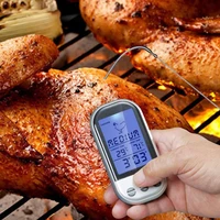 hot sale wireless remote meat food thermometers household health monitors kitchen cooking oven bbq dock care with timer alarm