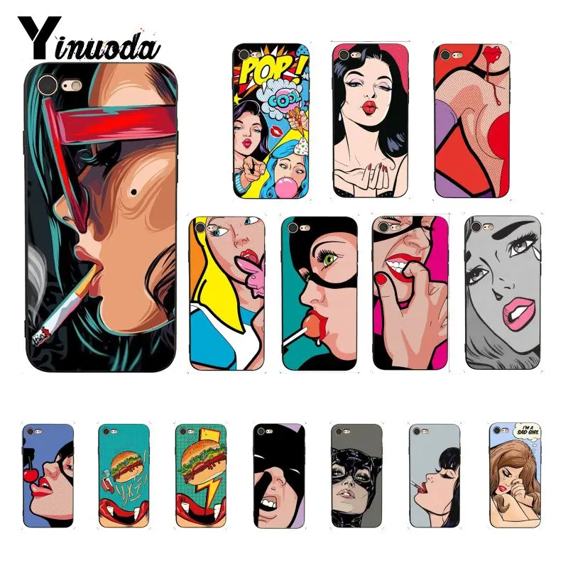 Yinuoda pop art силиконовый чехол для телефона iphone 8 7 6 6S 6Plus X XS MAX 5 5S SE XR 10 чехлов 11 pro