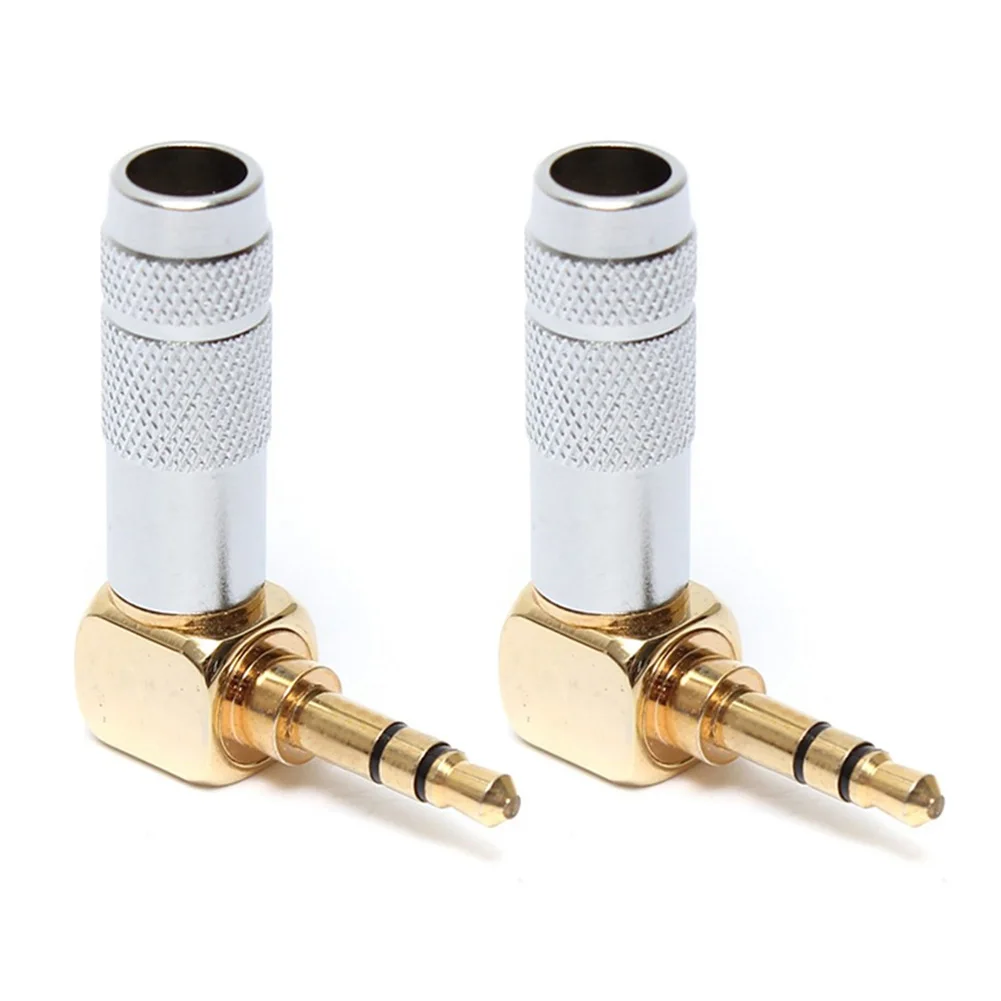 2 шт. Аксессуары Вилка правый угол 4 полюсный аудио конвертер прочный наушники