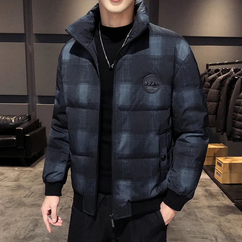 Men's down jacket 90% white duck down coats new short handsome trend thickened warm winter casual coat