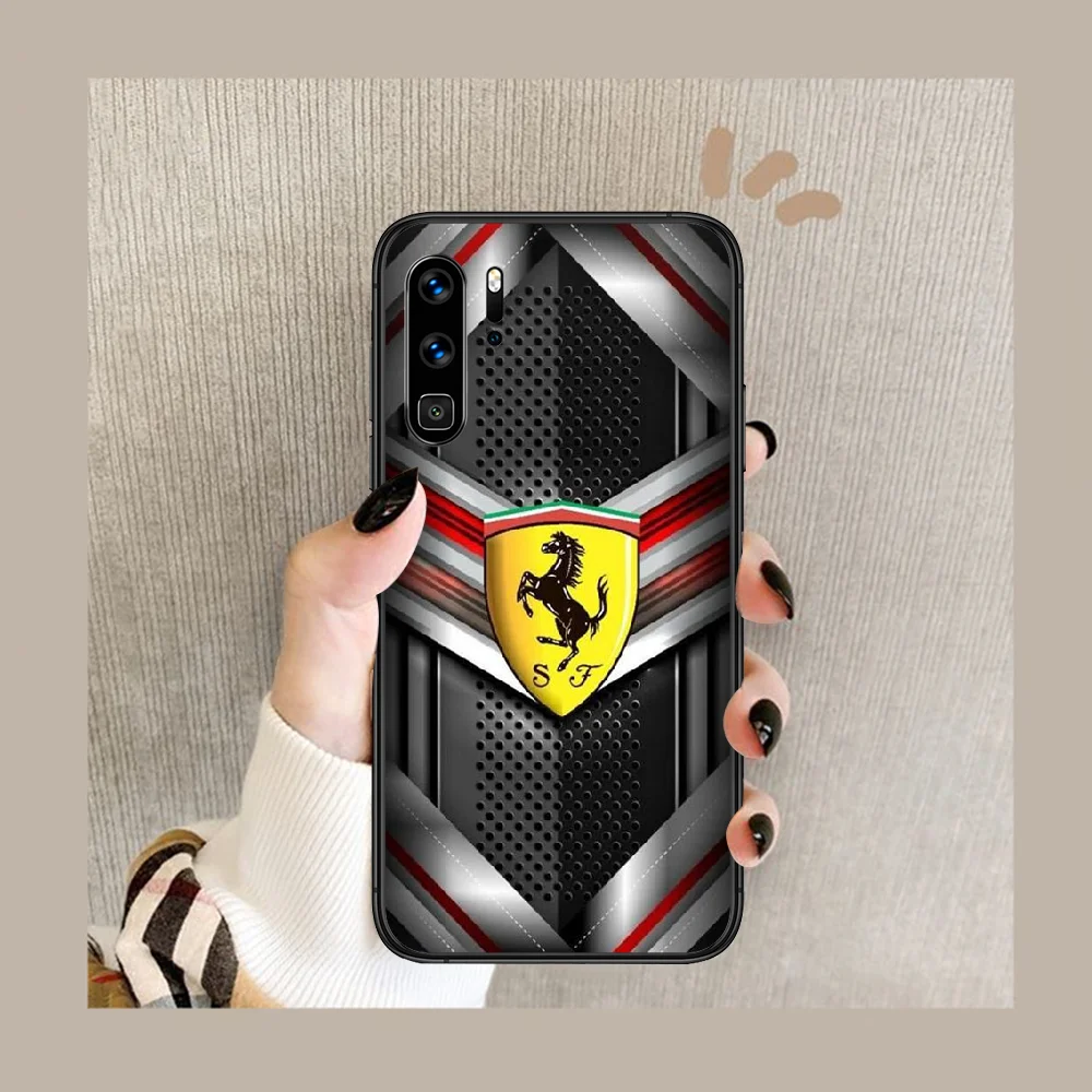 

Ferraris car Phone Case Cover Hull For Huawei P8 P9 P10 P20 P30 P40 Lite Pro Plus smart Z 2019 black Coque Silicone Prime Pretty