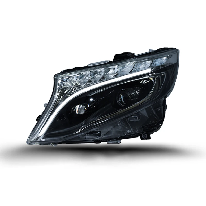 Car Styling Head Lamp case for Benz vito 2016-2019 V250 V260 Headlights LED Headlight H7 D2H HID Angel Eye Bi Xenon Beam | Автомобили и