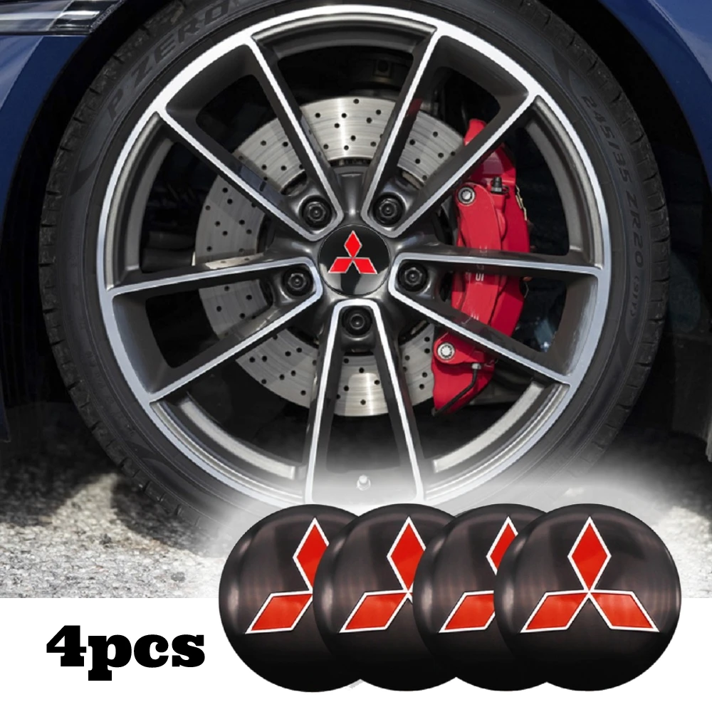 

Decorative Emblem Badge Car Wheel Center Hub Caps Wear-Resistant Stickers For Mitsubishi Asx Lancer Pajero 4 Outlander 3 Xl L200