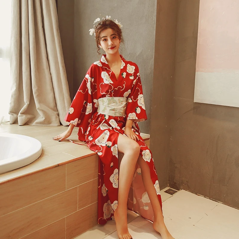 Женское японское кимоно Haori Yukata традиционное костюм гейши сексуальное платье для