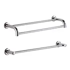 Многофункциональный набор аксессуаров для ванной комнаты из нержавеющей стали серебристого цвета вешалка для полотенец держатель для туалетной бумаги вешалка для полотенец аксессуары для ванной