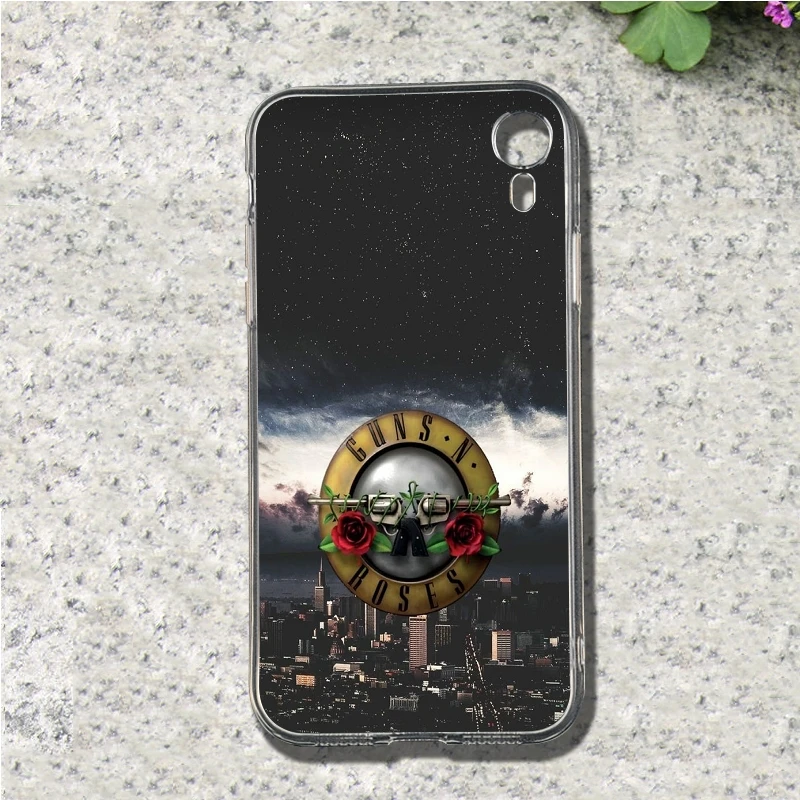 NO.9 Guns n Roses мягкий чехол для мобильного телефона из ТПУ чехол для Iphone 4, 4S 5 5S SE 5C 6 6S 7 8 Plus X XS XR максимальный чехол - Цвет: NO.9