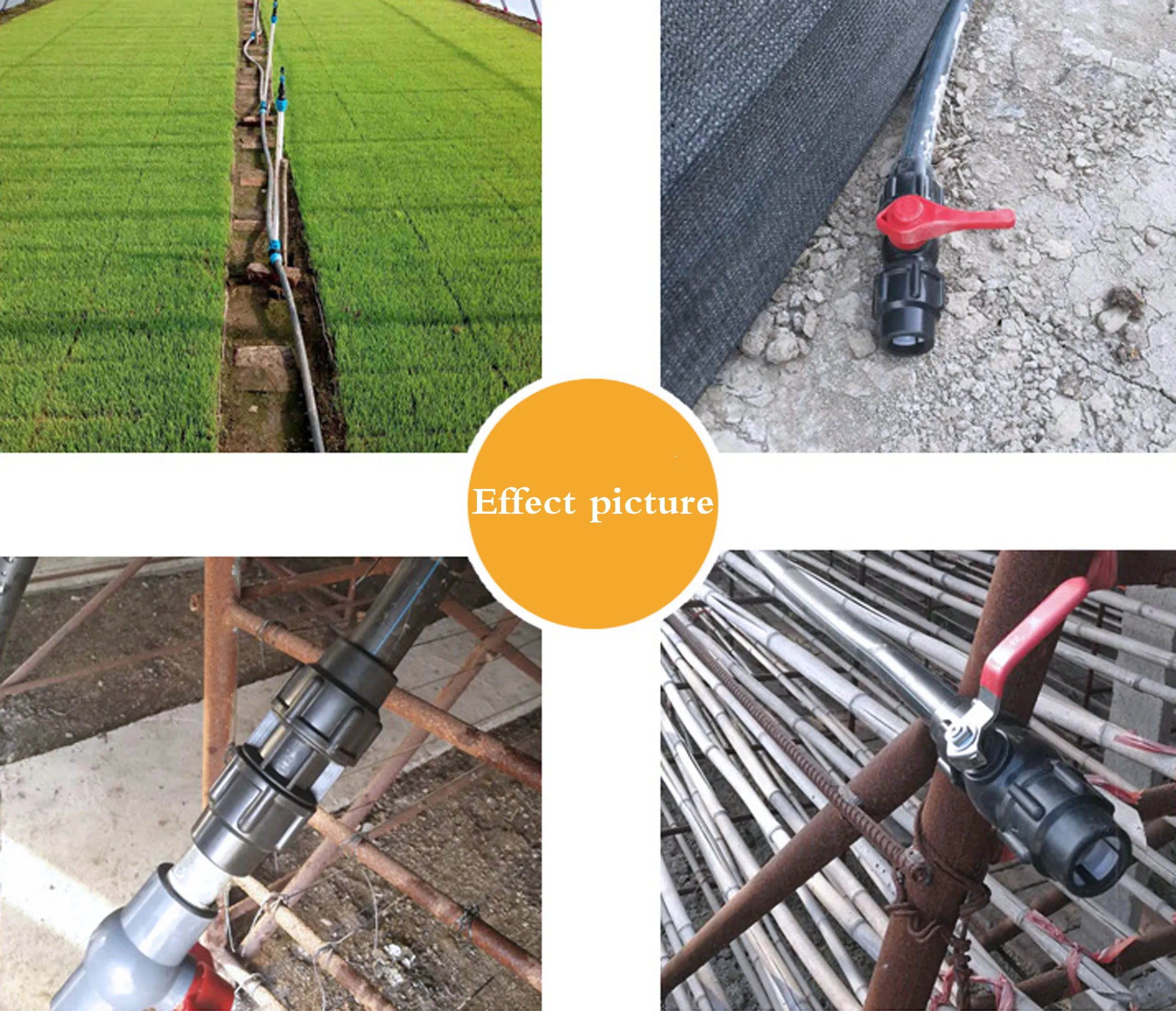 20mm PE Pipe Quick Connector Black Straight Tee Cross Elbow End Cap Joint Water Controll Valve Garden Irrigation Fittings | Дом и сад