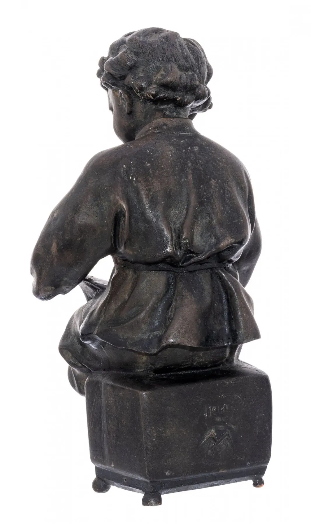 Скульптура &quotВолодя Ульянов с книгой&quot чугун литье|Статуэтки и миниатюры| |