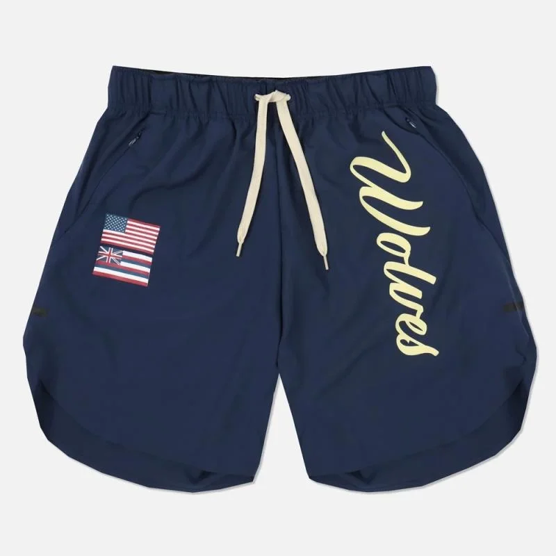 

Sports Shorts Men's Quick-Drying Fitness Pants Tide Brand Ins Pocket Zipper Breathable Loose Running Training Beach Pants
