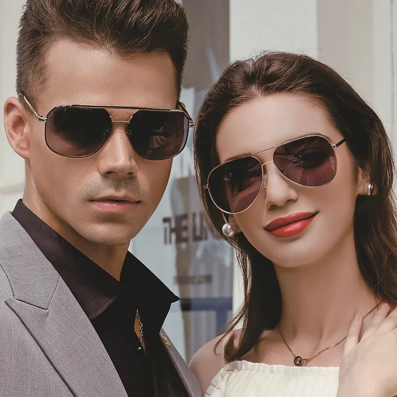 

2021 new polarized blue mirror sunglasses men's fashion sunglasses female driver driver glasses