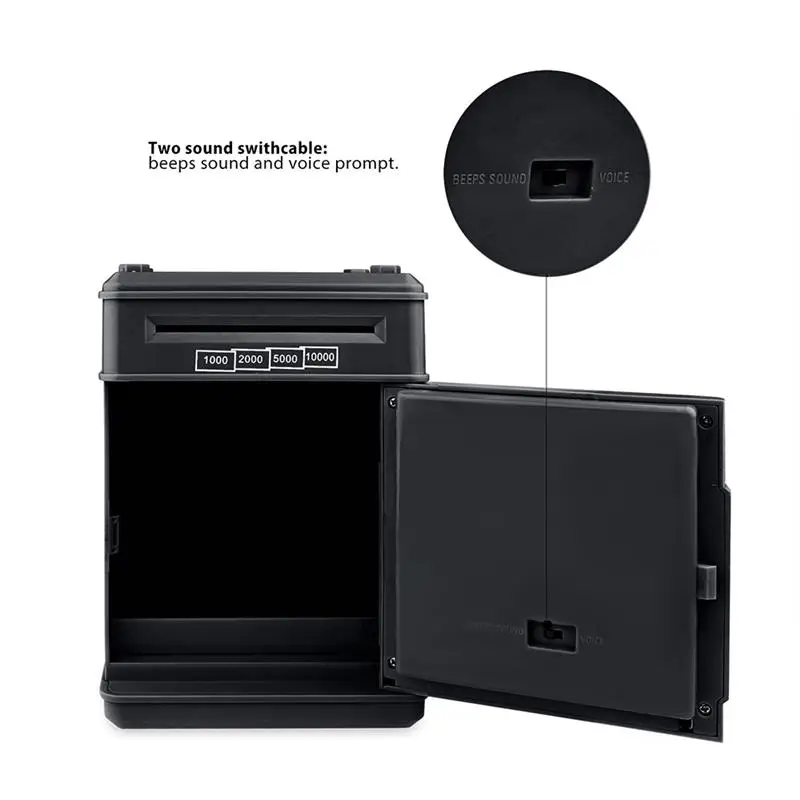 Электронная копилка банкомат с паролем для банкнот и монет сейф сбережений