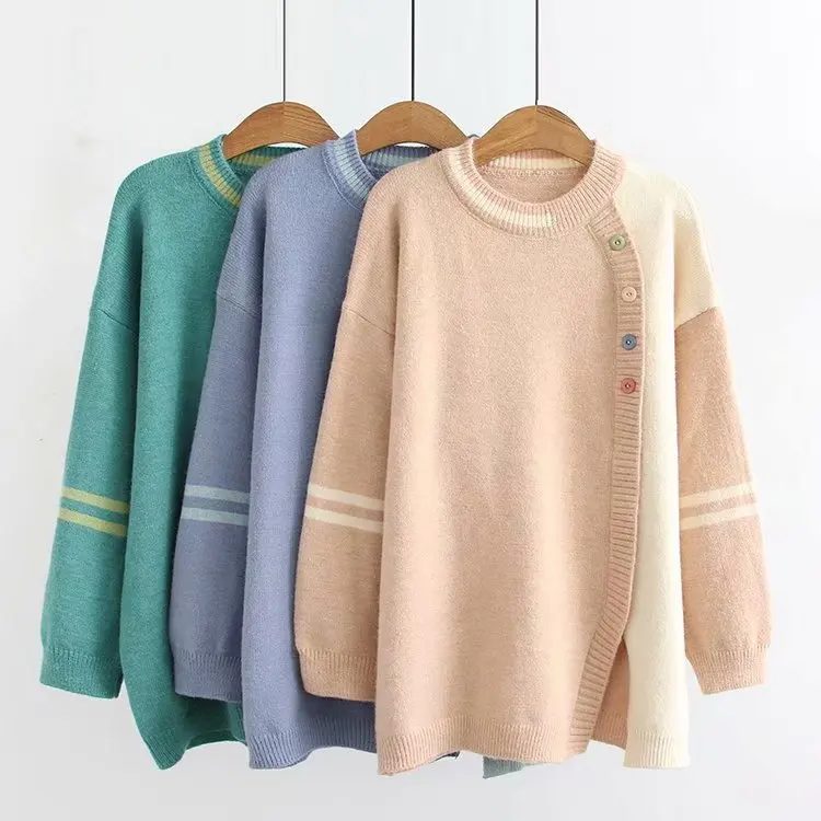 Повседневные женские свитера размера плюс Осень-зима 2019 Модные свободные