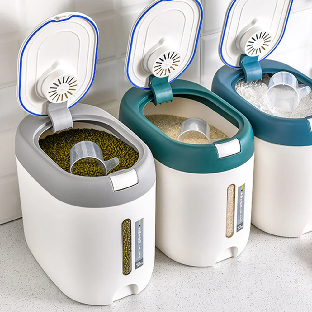 

Кухонный Контейнер ведерко 10 кг влагостойкая коробка для риса с защитой от насекомых герметичная рисовая корзина контейнер для хранения му...