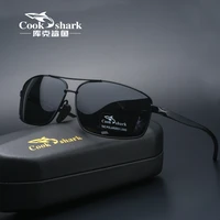 cook shark new color changer sunglasses mens sunglasses tidal polarization drivers mirror driving night vision glasses