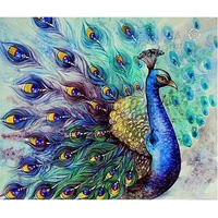 diy diamond embroidery set full square drill diamond painting 5d picture of stones wall decor peacock animals