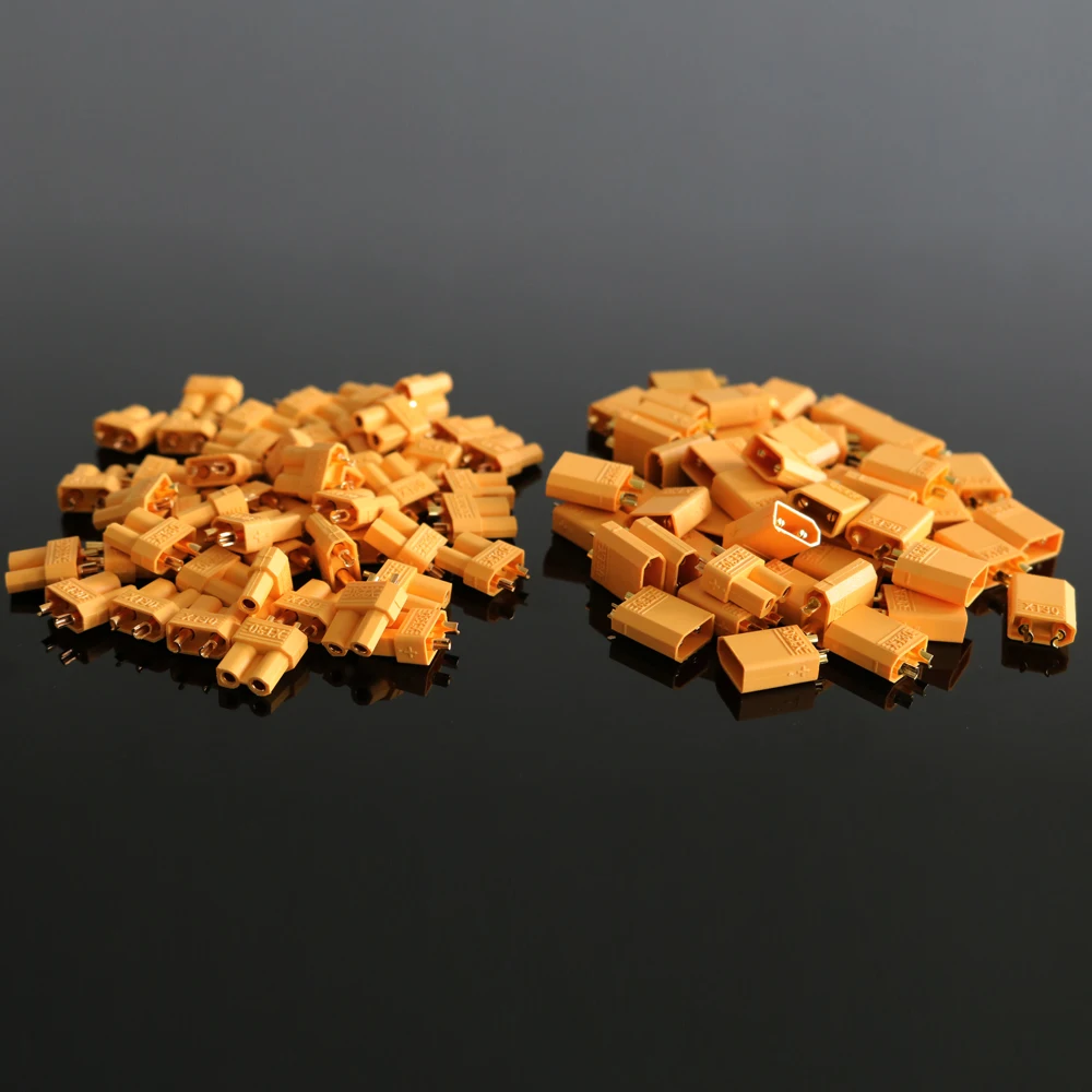 100 пар x XT30 штекерные гнездовые разъемы для радиоуправляемых аккумуляторов Lipo xt 30