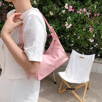 brand designer shoulder bags nylon light ladies purses and handbags casual small female baguette clutch pink japanese new