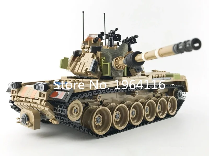 Новая Военная серия kazi 10000 модель основного боевого танка M1A2 Abrams набор