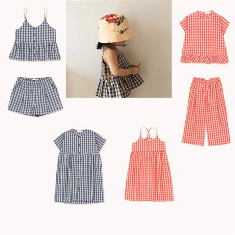 EnkeliBB 2020 New Kids Summer Clothes Sets Brand High Quality Girl Bouse and Bloomers Outfit Toddler Boys Tshirt Baby Set | Мать и